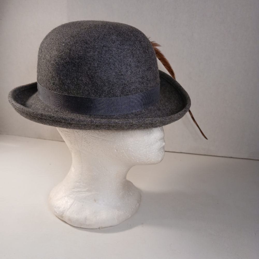 Vintage Fabrini For Lancaster Womens Wool Fedora Hat